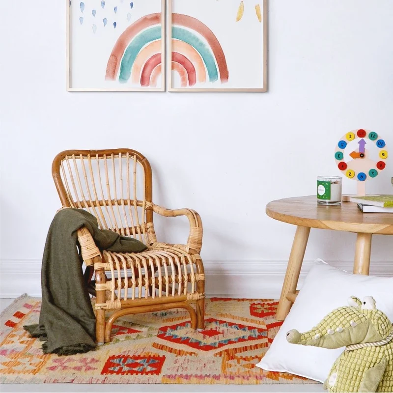 Kinder Rattan Sessel SUMATRA Natural Boho Kinderzimmer