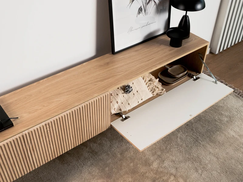Stehender TV-Schrank Nolie 175 cm geölte Eiche