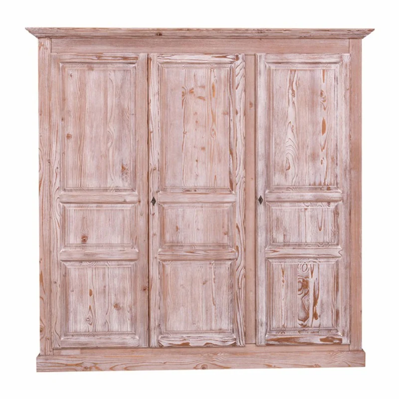 Casa Padrino Landhausstil Schlafzimmer Schrank Antik Naturfarben 212 cm - Schlafzimmer Möbel
