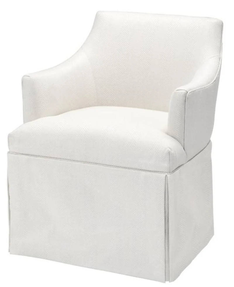 Casa Padrino Designer Sessel Weiß 63 x 63 x H. 81 cm - Luxus Kollektion