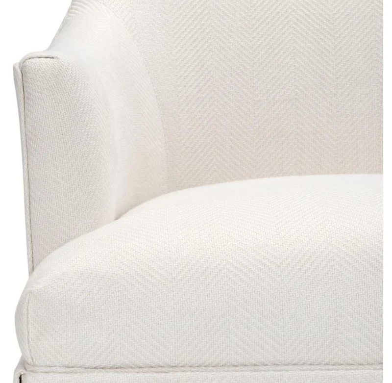 Casa Padrino Designer Sessel Weiß 63 x 63 x H. 81 cm - Luxus Kollektion
