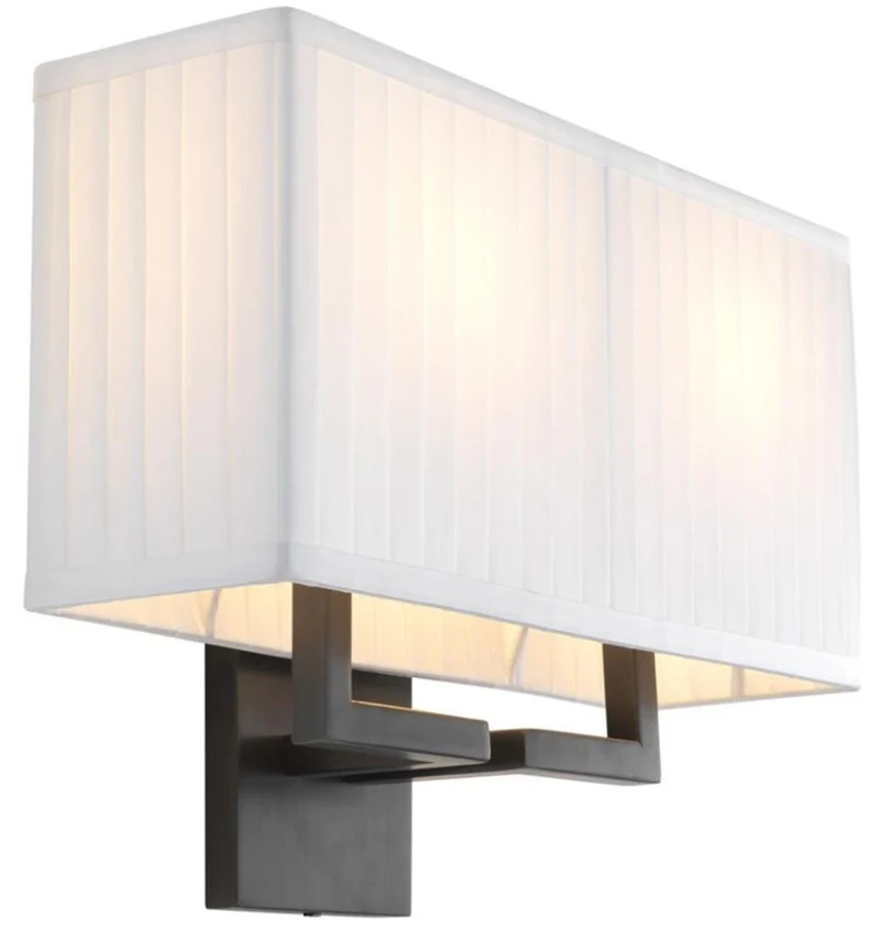 Casa Padrino Designer Wandleuchte Bronze 36 x 13,5 x H. 27 cm - Luxus Kollektion