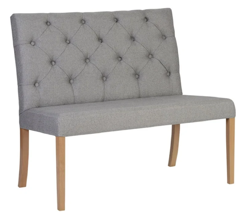 Casa Padrino Luxus Chesterfield Sitzbank mit Rückenlehne 107 x 66 x H. 96 cm - Verschiedene Farben - Chesterfield Möbel