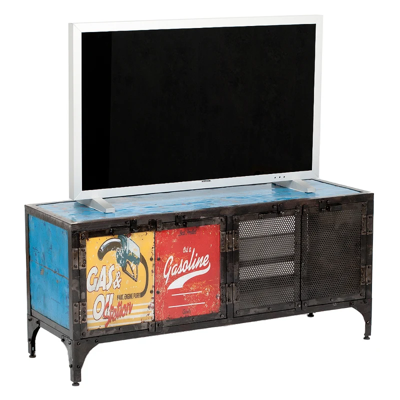 Individuelles TV-Board LOGAM-GASOLINE ca. L120cm recyceltes Metall