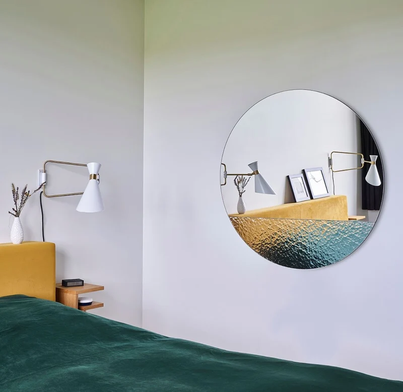 Casa Padrino Luxus Wandspiegel Ø 96 cm - Runder Spiegel mit strukturierter Oberfläche - Wohnzimmer Spiegel - Garderoben Spiegel - Luxus Qualität