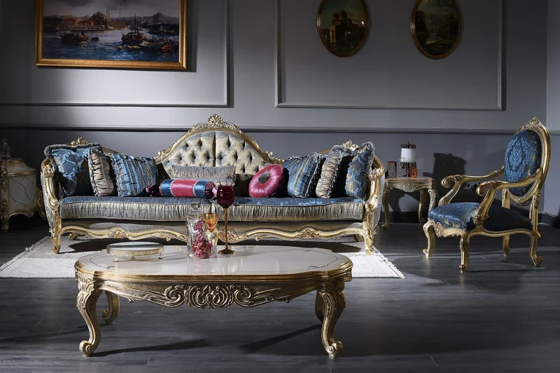 Casa Padrino Luxus Barock Beistelltisch Weiß / Antik Gold 61 x 61 x H. 54 cm - Prunkvoller Massivholz Tisch im Barockstil - Barock Wohnzimmer Möbel
