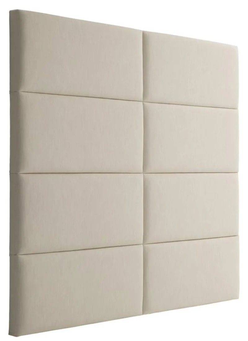 Casa Padrino Designer Bett-Kopfteil Elfenbein 200 x H. 180 cm - Luxus Möbel