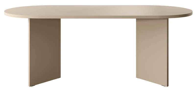 Esstisch Ovo oval 204 cm Cappuccino