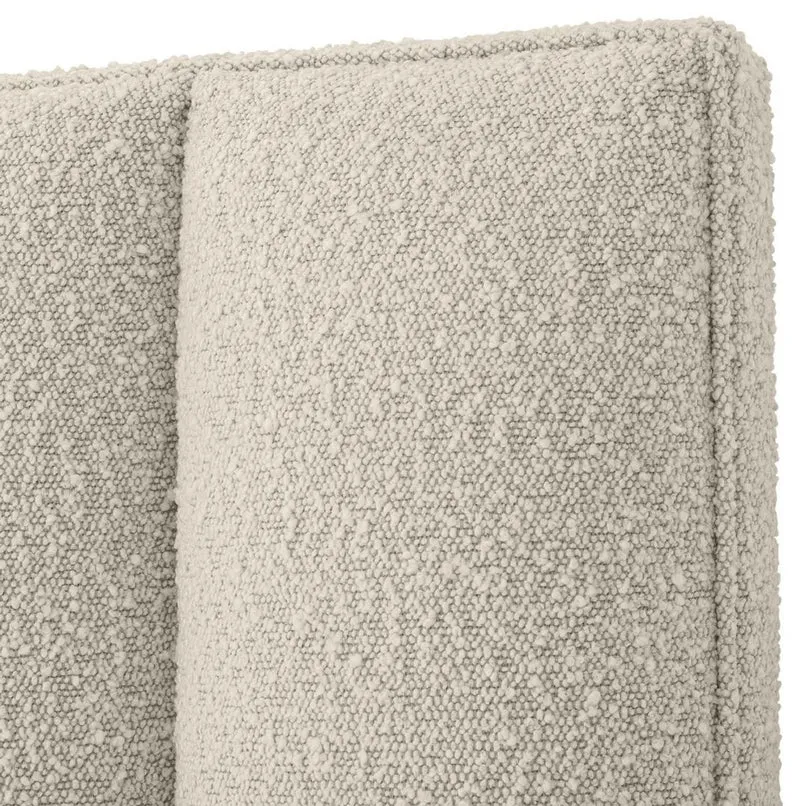 Casa Padrino Luxus Bett-Kopfteil Cremefarben 232 x 14 x H. 178,5 cm - Schlafzimmer Möbel - Hotel Möbel - Luxus Qualität
