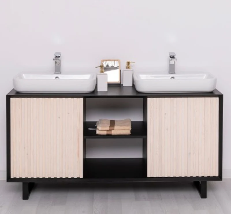 Casa Padrino Waschtisch im Landhausstil mit 2 Türen, 150 x 50 x 76 cm