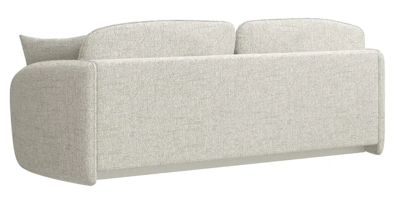 Dreisitziges ausklappbares Sofa Savoy mit Stauraum, cremefarbene Flechtung
