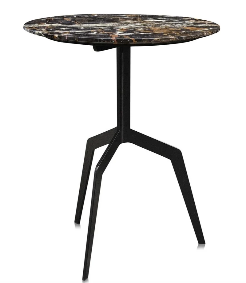 Casa Padrino Luxus Beistelltisch Schwarz 50 x H. 60 cm - Wohnzimmermöbel