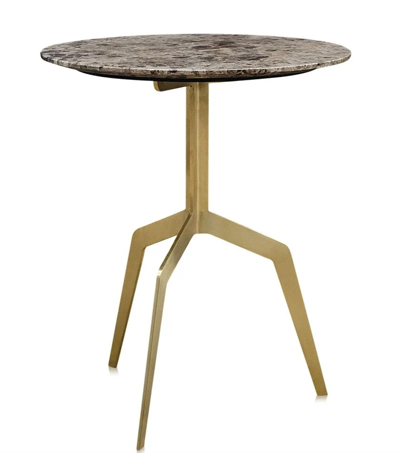 Casa Padrino Luxus Beistelltisch Gold 50 x H. 60 cm - Wohnzimmermöbel