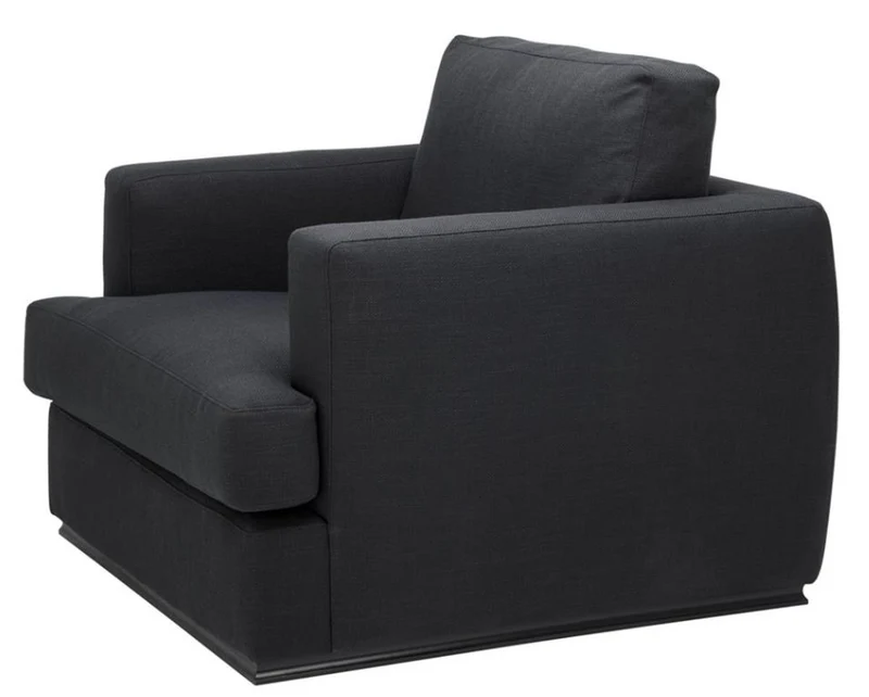 Casa Padrino Luxus Hotel Sessel Schwarz 96 x 103 x H. 86 cm - Limited Edition