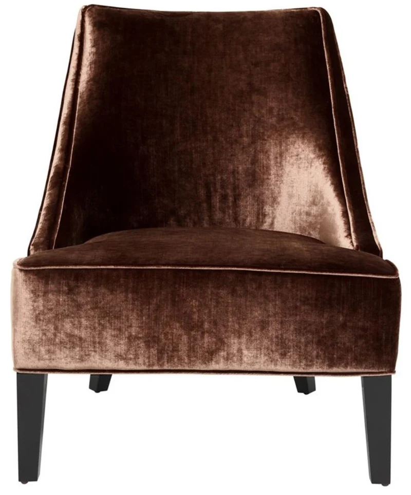 Casa Padrino Luxus Sessel Ägäisches Orange / Schwarz 70 x 88 x H. 85 cm - Hotel Möbel