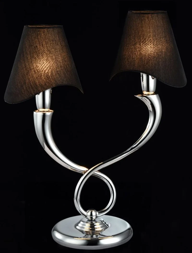 Casa Padrino Luxus Tischleuchte Silber 37 x 17 x H. 46 cm - Designer Hotel Möbel