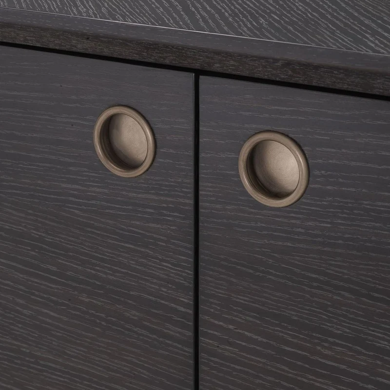 Casa Padrino Luxus Sideboard Anthrazitgrau / Bronzefarben 180 x 45 x H. 82 cm - Wohnzimmer Möbel - Hotel Möbel - Luxus Kollektion