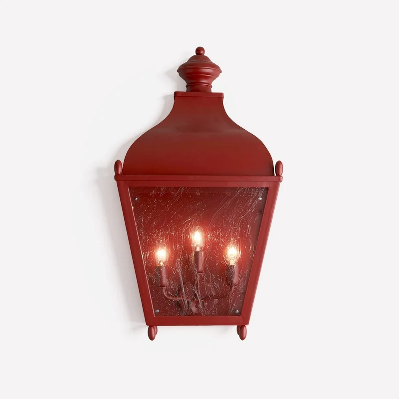 Casa Padrino Luxus Außen Laterne Gold B. 40 x H. 75 cm - Handgefertigte Laterne aus Glas - Luxus Kollektion - Edel & Prunkvoll