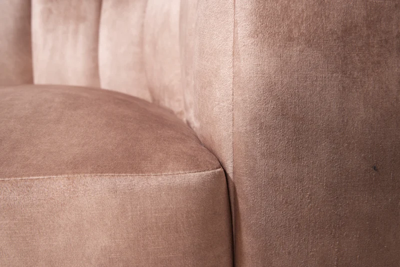 Bequemer Premium Drehsessel SALON Samt champagner Sessel