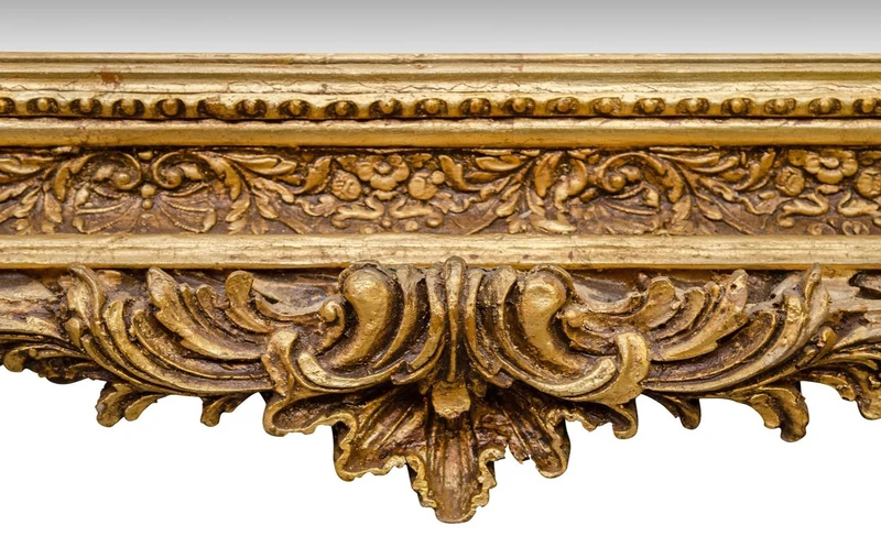 Casa Padrino Barock Spiegel mit goldenen Rahmen 100 x H. 175 cm - Antik Stil Möbel
