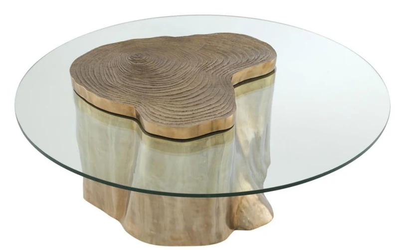 Casa Padrino Luxus Wohnzimmer Couchtisch 120 x H. 46 cm - Luxus Kollektion