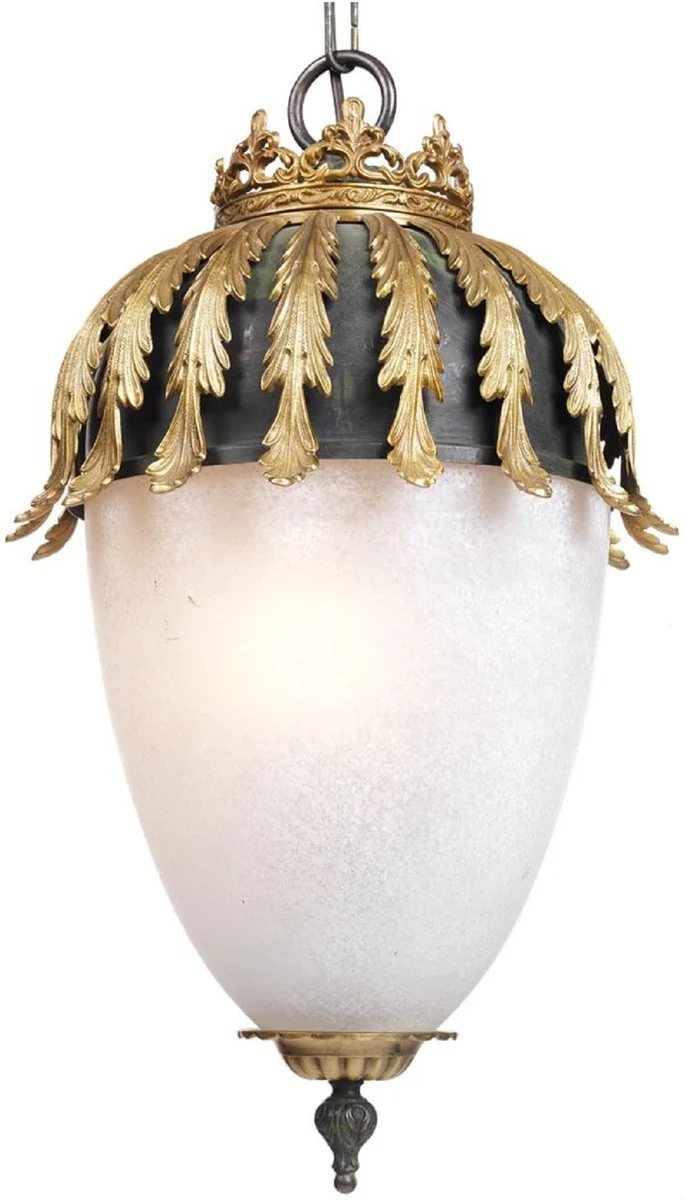 Casa Padrino Luxus Barock Kronleuchter Ø 33 x H. 50 cm - Eleganter Lüster im Barockstil - Barock Wohnzimmer Leuchten