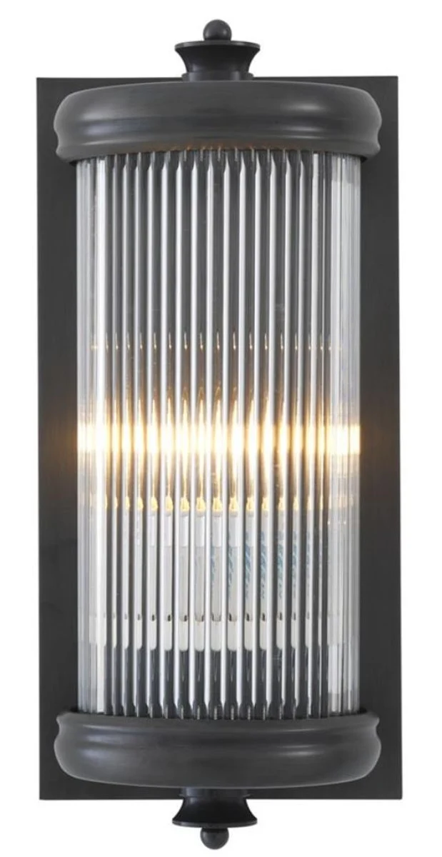 Casa Padrino Luxus Wohnzimmer Wandlampe Bronze 13 x 11 x H. 29 cm - Hotel Möbel