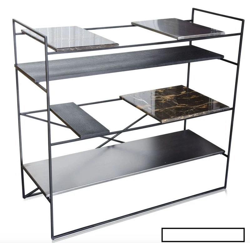 Casa Padrino Luxus Wohnzimmerschrank Schwarz 110 x 45 x H. 100,5 cm - Designer Regalschrank