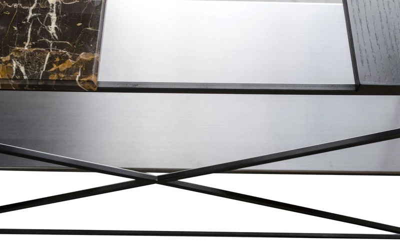 Casa Padrino Luxus Wohnzimmerschrank Schwarz 110 x 45 x H. 100,5 cm - Designer Regalschrank