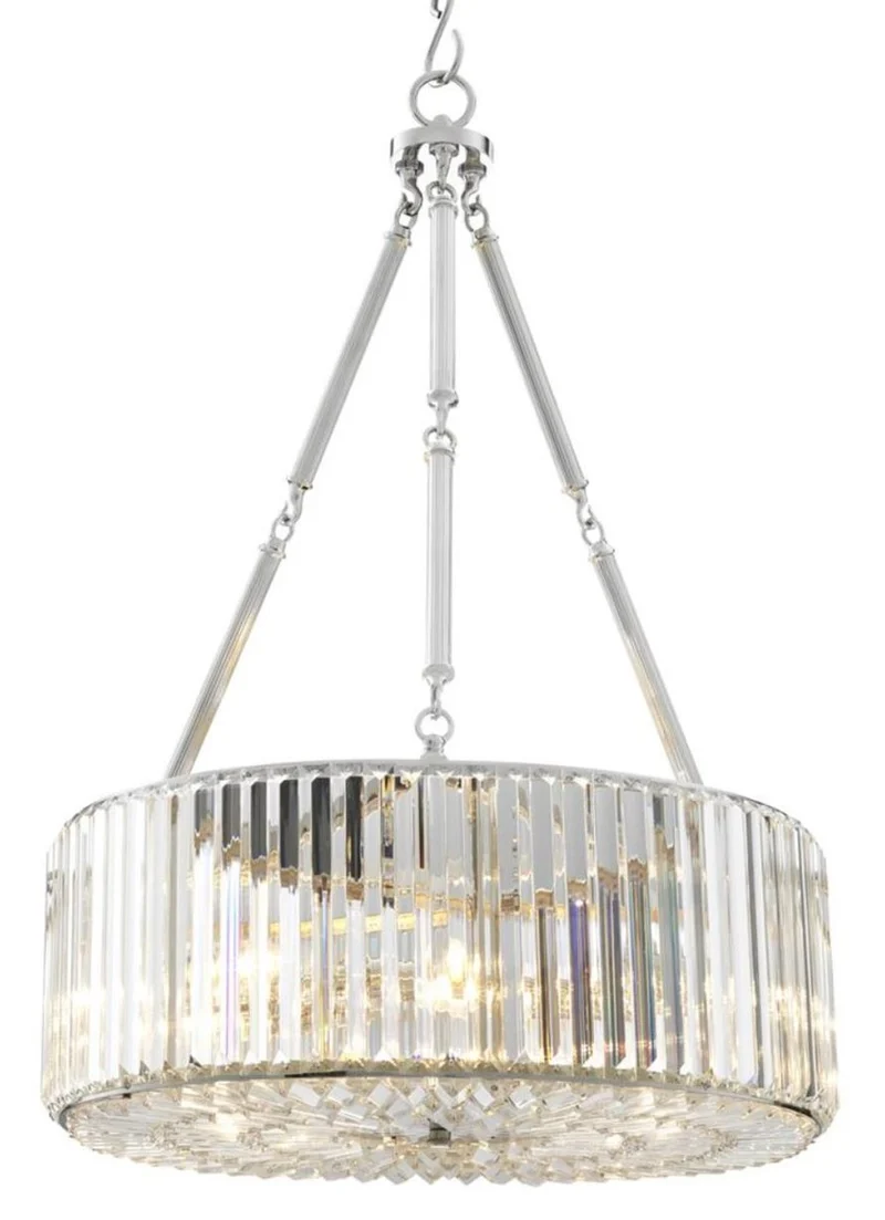 Casa Padrino Luxus Kronleuchter Silber 53 x H. 77,5 cm - Luxus Hotel Kollektion