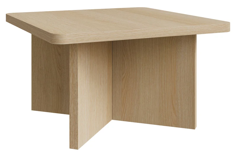 Quadratischer Qubeo Couchtisch 42 cm geölte Eiche