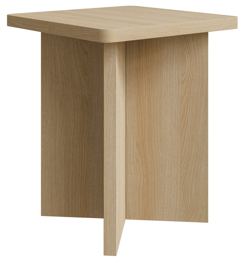 Quadratischer Qubeo Couchtisch 42 cm geölte Eiche