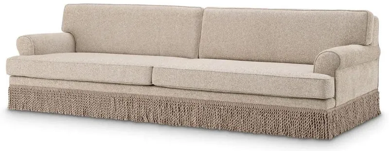 Casa Padrino Luxus Wohnzimmer Sofa Beige 277 x 101 x H. 77 cm