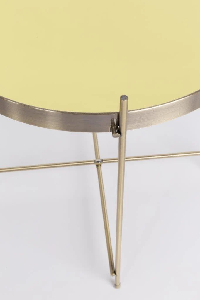 Beistelltisch CUPID rund 43 cm Durchmesser in gold von Zuiver