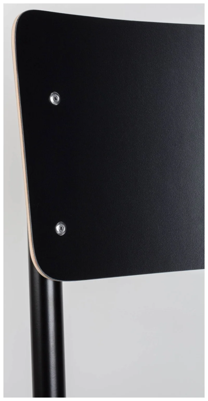 Stuhl Stapelstuhl BACK TO SCHOOL Black von ZUIVER