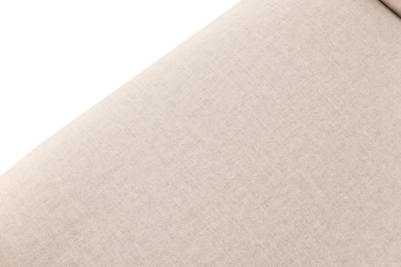 Polsterstuhl für das Esszimmer Sonsify aus leicht zu reinigendem Stoff, cremefarbener Samt