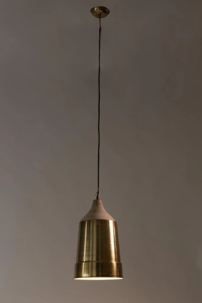 Pendelleuchte Wood Top Messing von DutchBone