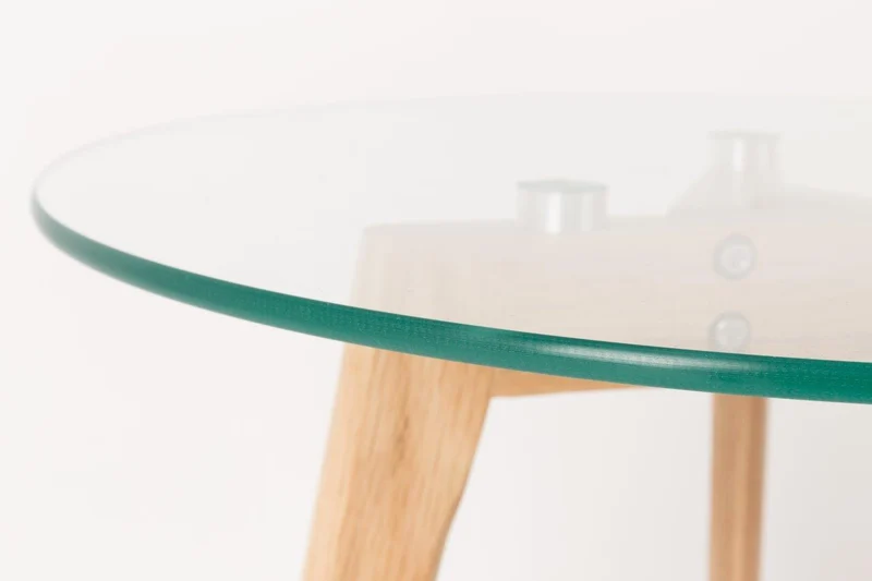 Runder Glas Beistelltisch BROR 2er Set