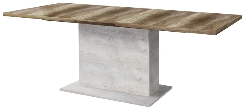 Esszimmer DURO Set 5-tlg Optik: Pinie weiß antik