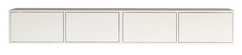 Hängender TV-Schrank Framme mit vier Klappen, 200 cm, weiß