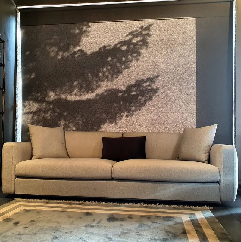 Casa Padrino Luxus Sofa Grau 240 x 85 x H. 82 cm - Wohnzimmer Sofa - Hotel Sofa - Wohnzimmer Möbel - Hotel Möbel - Luxus Möbel