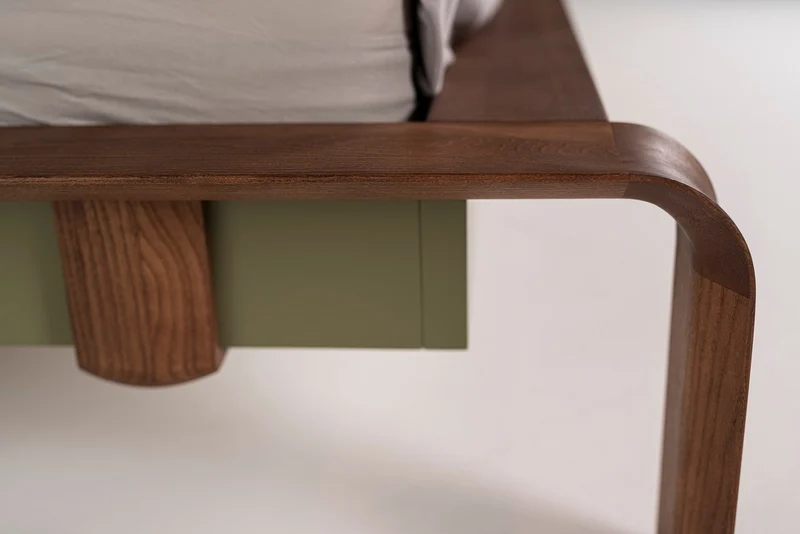 Casa Padrino Luxus Massivholz Doppelbett Dunkelbraun - Verschiedene Größen