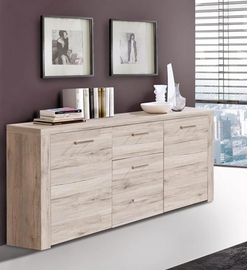 Sideboard PORTLAND 2 Türen, 3 Schubladen, Sandeiche Optik, von Forte