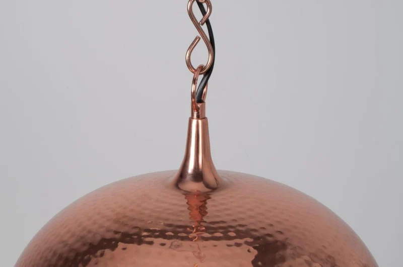 HAMMERED ROUND Kupfer Pendelleuchte Hängeleuchte von ZUIVER