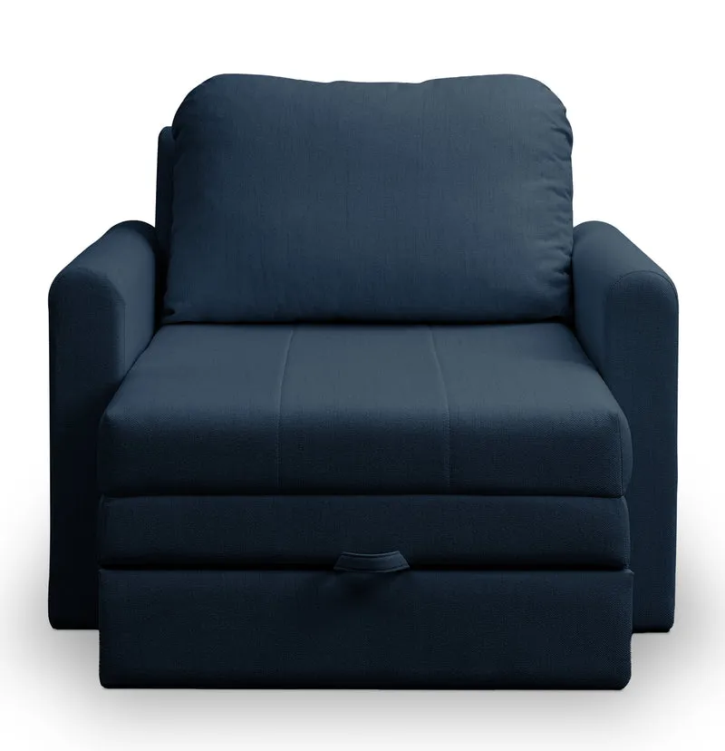 Dejano Klappstuhl in Marineblau, Geflecht