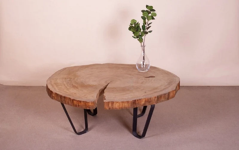Casa Padrino Luxus Couchtisch Braun / Schwarz 110 x 95 x H. 50 cm