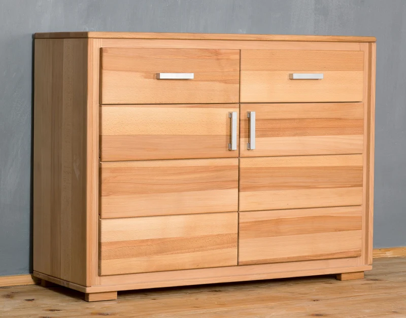 Sideboard Anrichte 2-türig Kernbuche Massivholz geölt, Genf