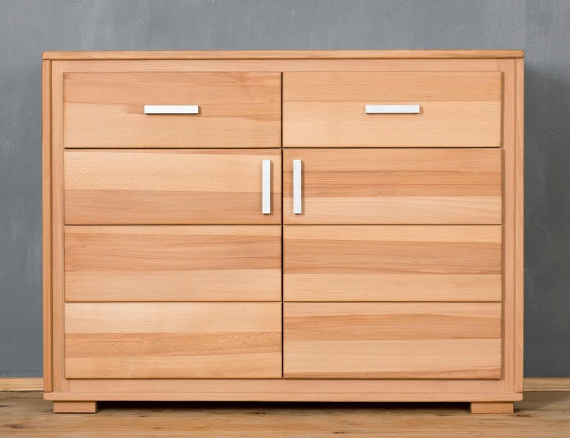 Sideboard Anrichte 2-türig Kernbuche Massivholz geölt, Genf