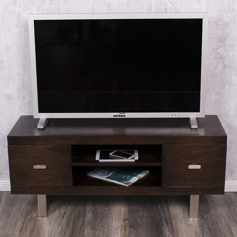 TV-Board LAYA Walnut Mangoholz massiv 120cm Wohnzimmer Lowboard