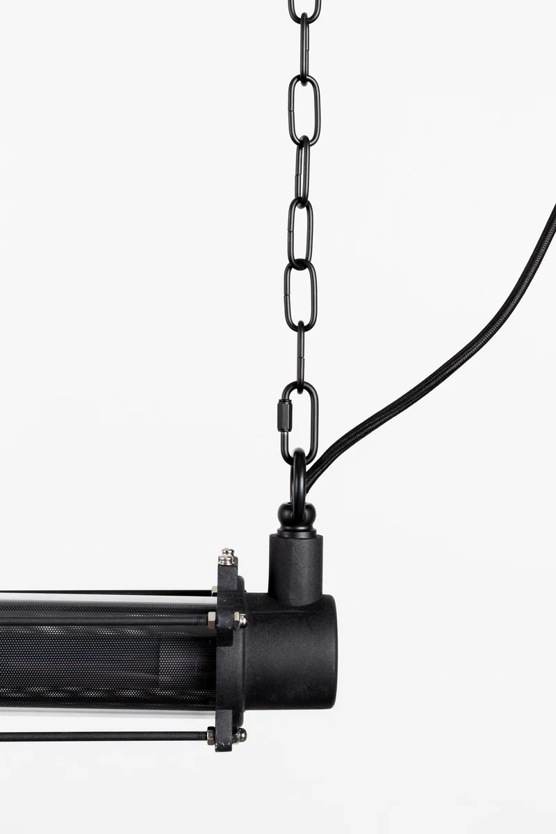 Pendelleuchte Prime XL Schwarz von Zuiver mit Eisengestell